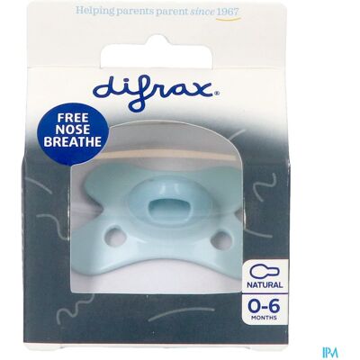 Difrax Fopspeen Natural 0-6m Special Edit. Blue Difrax Fopspeen Natural 0-6m Special Edit. Blue