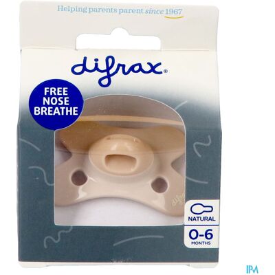 Difrax Fopspeen Natural 0-6m Special Edit. Earth Difrax Fopspeen Natural 0-6m Special Edit. Earth