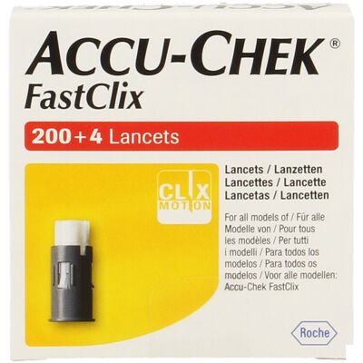 Accu Check FastClix Lancetten Doos 204 - Bloedsuiker Test Accu Check FastClix Lancetten Doos 204 - Bloedsuiker Test