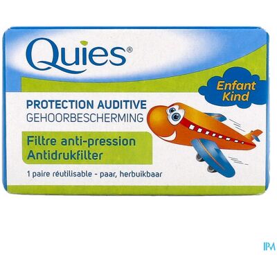 Quies Gehoorbescherming Antidrukfilter Vliegtuig Kind 1 Paar Oordoppen Quies Gehoorbescherming Antidrukfilter Vliegtuig Kind 1 Paar Oordoppen
