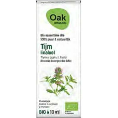 Oak Ess Olie Tijm Linalool 10ml Bio Oak Ess Olie Tijm Linalool 10ml Bio