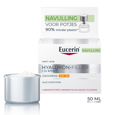 Eucerin Hyaluron-Filler 3x Effect Dagcrème SPF30 Navulling 50ml Eucerin Hyaluron-Filler 3x Effect Dagcrème SPF30 Navulling 50ml