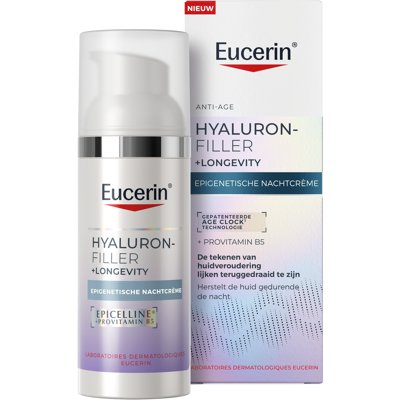 Eucerin Hyaluron-Filler + Longevity Epigenetische Anti-Age Nachtcrème 50ml Eucerin Hyaluron-Filler + Longevity Epigenetische Anti-Age Nachtcrème 50ml