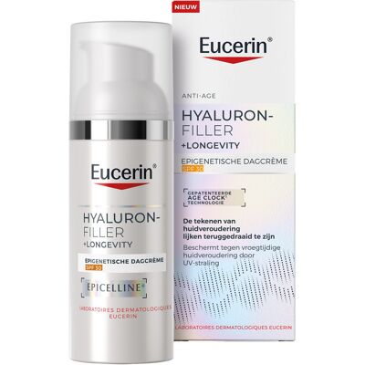 Eucerin Hyaluron-Filler + Longevity Epigenetische Anti-Age Dagcrème SPF30 50ml Eucerin Hyaluron-Filler + Longevity Epigenetische Anti-Age Dagcrème SPF30 50ml