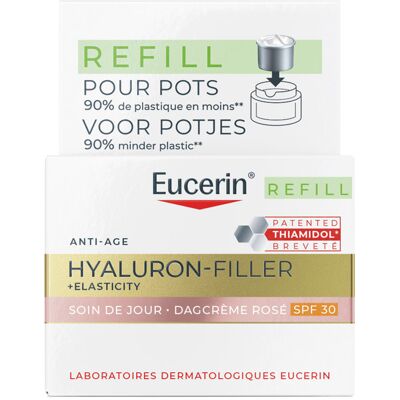 Eucerin Hyaluron-Filler + Elasticity Dagcrème Rosé SPF30 Navulling 50 ml Eucerin Hyaluron-Filler + Elasticity Dagcrème Rosé SPF30 Navulling 50 ml