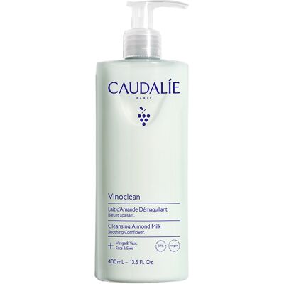 Caudalie Vinoclean Reinigende Amandelmelk 400 ml Gezicht & Ogen Caudalie Vinoclean Reinigende Amandelmelk 400 ml Gezicht & Ogen