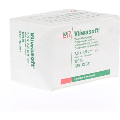 Lohmann & Rauscher Vliwasoft Wondverband - Compressen Lohmann & Rauscher Vliwasoft Wondverband - Compressen