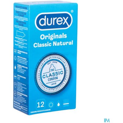 Durex Classic Natural Kondomen - Transparant, 12 stuks Durex Classic Natural Kondomen - Transparant, 12 stuks