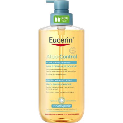 Eucerin AtopiControl Bad- en Doucheolie Zeer Droge Huid, Atopisch Eczeem 400 ml Eucerin AtopiControl Bad- en Doucheolie Zeer Droge Huid, Atopisch Eczeem 400 ml