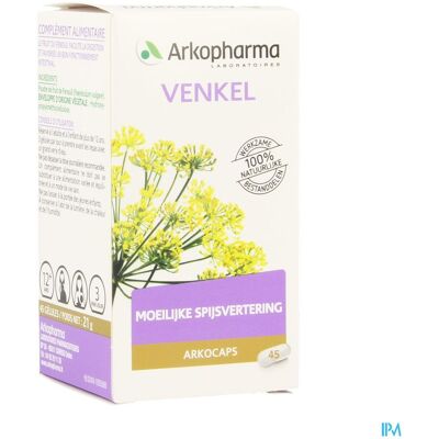 Arkopharma Venkel Voedingssupplement - Ondersteunt Gezonde Spijsvertering Arkopharma Venkel Voedingssupplement - Ondersteunt Gezonde Spijsvertering