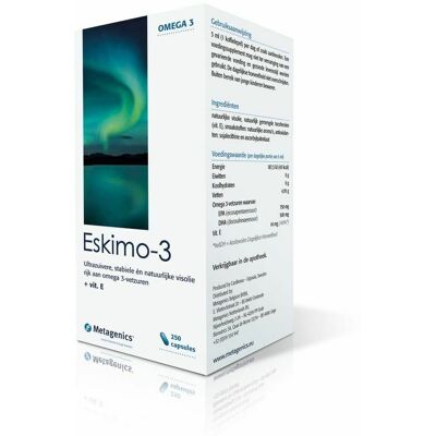 Metagenics Eskimo 3 Omega-3 Capsules - Voedingssupplement Metagenics Eskimo 3 Omega-3 Capsules - Voedingssupplement