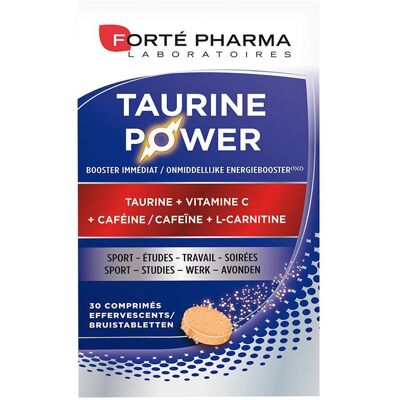 Fortepharma Forté Pharma Taurine Power Energiebooster 30 Bruistabletten Fortepharma Forté Pharma Taurine Power Energiebooster 30 Bruistabletten