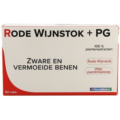 Rode Wijnstok+ Pg Pharmagenerix Blister Caps 60 Rode Wijnstok+ Pg Pharmagenerix Blister Caps 60