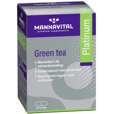 Mannavital Green Tea Platinum 60 Vegetarische Capsules Mannavital Green Tea Platinum 60 Vegetarische Capsules