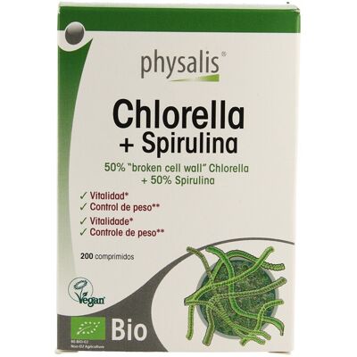 Physalis Organische Chlorella Spirulina Tabletten - Voedingssupplement Physalis Organische Chlorella Spirulina Tabletten - Voedingssupplement