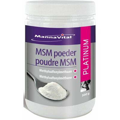 Mannavital Msm Poeder Platinum 500 Gr Mannavital Msm Poeder Platinum 500 Gr