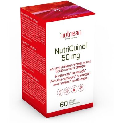 Nutrisan NutriQuinol 50 mg Ubiquinol - Hart & Energie Nutrisan NutriQuinol 50 mg Ubiquinol - Hart & Energie