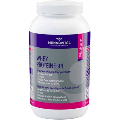 MannaVital Whey Proteïne 94 Platinum Poeder - Wei-eiwitpoeder MannaVital Whey Proteïne 94 Platinum Poeder - Wei-eiwitpoeder