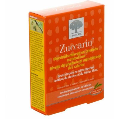 New Nordic Zuccarin - Bloedsuiker Ondersteuning - 60 Tabletten New Nordic Zuccarin - Bloedsuiker Ondersteuning - 60 Tabletten