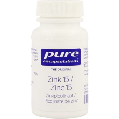Pure Encapsulations Zink 15 Picolinaat Caps 60 Pure Encapsulations Zink 15 Picolinaat Caps 60