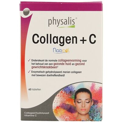 Physalis Collageen + C Supplement - Voor huid & gewrichten Physalis Collageen + C Supplement - Voor huid & gewrichten