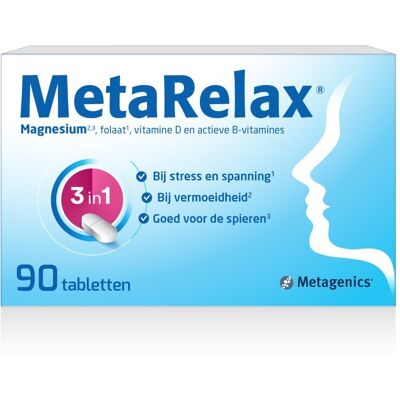 Metagenics MetaRelax - Magnesiumcomplex voor stress & vermoeidheid Metagenics MetaRelax - Magnesiumcomplex voor stress & vermoeidheid