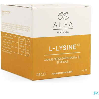 ALFA l-lysine Tabl 45 ALFA l-lysine Tabl 45
