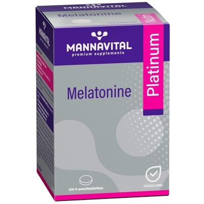 Mannavital Melatonine Platinum 120 Smelttabletten Mannavital Melatonine Platinum 120 Smelttabletten