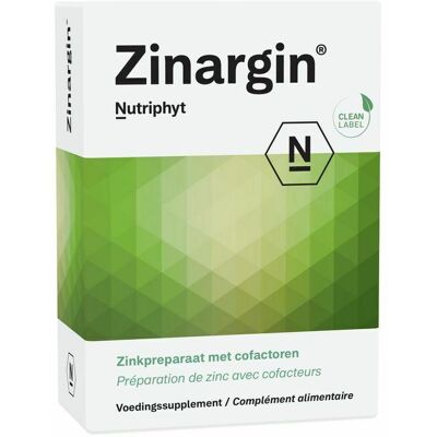 Nutriphyt Zinargin - Zinksupplement 60 Tabletten Nutriphyt Zinargin - Zinksupplement 60 Tabletten