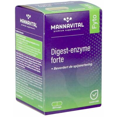 Mannavital Verteringsenzymen Forte - 60 Vegetarische Capsules Mannavital Verteringsenzymen Forte - 60 Vegetarische Capsules