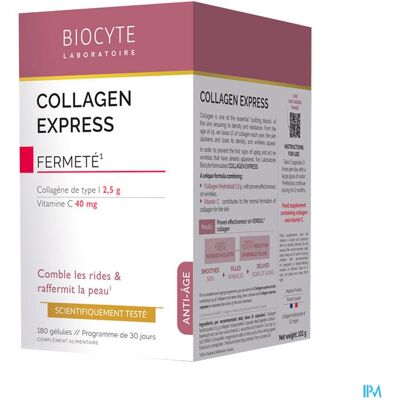 Biocyte Collagen Express Hoogwaardige Collageen - Huidverzorging - 180 Capsules Biocyte Collagen Express Hoogwaardige Collageen - Huidverzorging - 180 Capsules