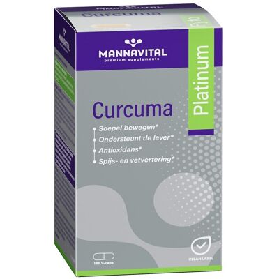 Mannavital Curcuma Platinum Duo Capsule - Voedingssupplement Mannavital Curcuma Platinum Duo Capsule - Voedingssupplement