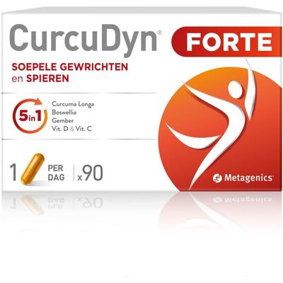Metagenics Curcudyn Forte - Kurkuma, Boswellia, Gember - Ondersteuning gewrichtsflexibiliteit - Voedingssupplement Metagenics Curcudyn Forte - Kurkuma, Boswellia, Gember - Ondersteuning gewrichtsflexibiliteit - Voedingssupplement