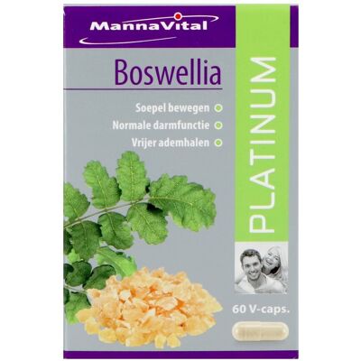 Mannavital Boswellia Platinum - Vegetarische Capsules - 60 stuks Mannavital Boswellia Platinum - Vegetarische Capsules - 60 stuks