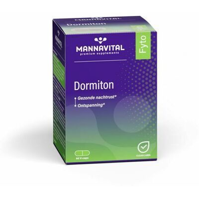 Mannavital Dormiton - Ondersteunt een gezonde slaap - 60 capsules Mannavital Dormiton - Ondersteunt een gezonde slaap - 60 capsules