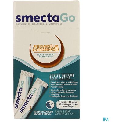 Ceres Pharma SmectaGo 12 Zakjes - Medicinale zakjes Ceres Pharma SmectaGo 12 Zakjes - Medicinale zakjes