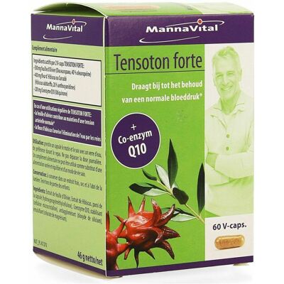 Mannavita Tensoton Forte Capsule - Bloeddruk ondersteuning Mannavita Tensoton Forte Capsule - Bloeddruk ondersteuning
