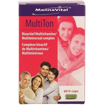 Mannavital Multiton - Vegetarische capsules - 60 stuks Mannavital Multiton - Vegetarische capsules - 60 stuks