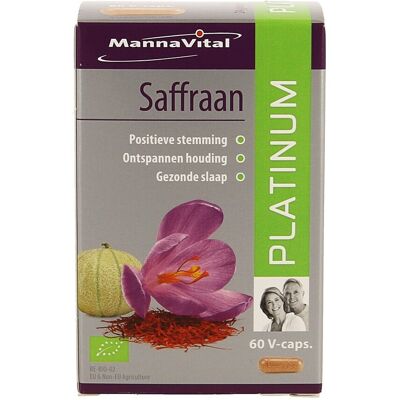 Mannavital Saffraan platinum - Vegetarische Capsule Mannavital Saffraan platinum - Vegetarische Capsule