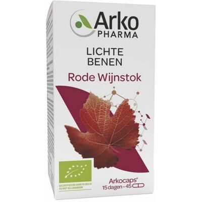 Arkopharma Arkogélules Vigne Rouge - Ondersteunt de bloedcirculatie - 45 capsules Arkopharma Arkogélules Vigne Rouge - Ondersteunt de bloedcirculatie - 45 capsules