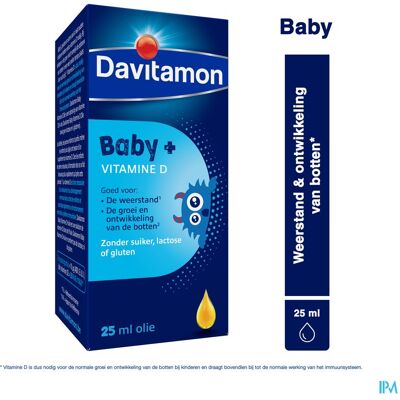 Davitamon Baby Vitamine D Olie Druppels - Vitamine D Olie Davitamon Baby Vitamine D Olie Druppels - Vitamine D Olie