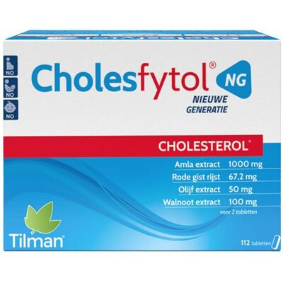 Tilman Cholesfytol NG - Cholesterolondersteuning - 112 tabletten Tilman Cholesfytol NG - Cholesterolondersteuning - 112 tabletten