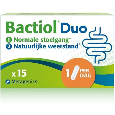Metagenics Bactiol Duo - Spijsvertering & Weerstand - 15 Capsules Metagenics Bactiol Duo - Spijsvertering & Weerstand - 15 Capsules