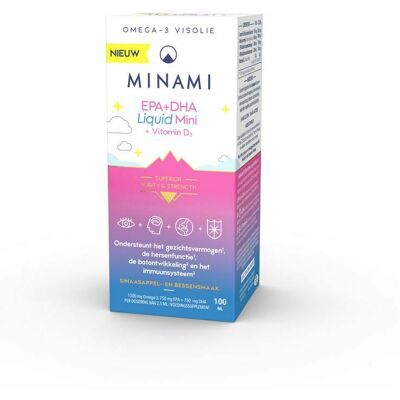 Minami Epa+dha Liquid Mini + Vit D3 Fl 100ml Minami Epa+dha Liquid Mini + Vit D3 Fl 100ml