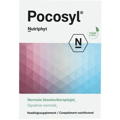 Nutriphyt Pocosyl - Ondersteunt suiker- en hormoonbalans - 60 capsules Nutriphyt Pocosyl - Ondersteunt suiker- en hormoonbalans - 60 capsules