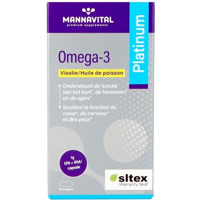 Mannavital Omega 3 Visolie Softgels 60 Mannavital Omega 3 Visolie Softgels 60
