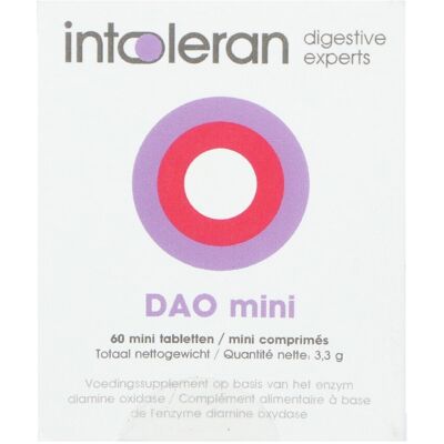 Intoleran Dao Mini 60 Tabletten Intoleran Dao Mini 60 Tabletten