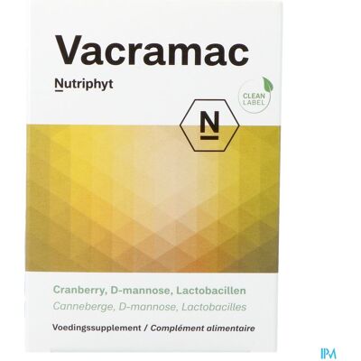 Nutriphyt Vacramac Cranberry D-mannose Support - Voedingssupplement Nutriphyt Vacramac Cranberry D-mannose Support - Voedingssupplement