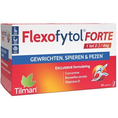 Tilman Flexofytol Forte Gewrichten, Spieren en Pezen 84 Tabletten Tilman Flexofytol Forte Gewrichten, Spieren en Pezen 84 Tabletten