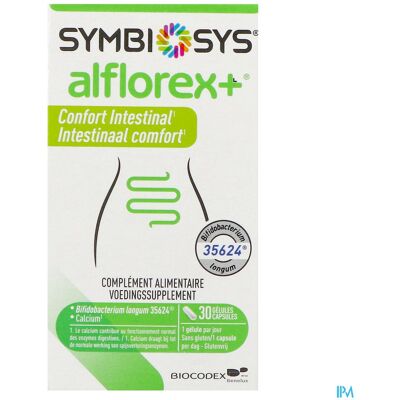 Symbiosys Alflorex 30 Capsules - Spijsvertering Symbiosys Alflorex 30 Capsules - Spijsvertering